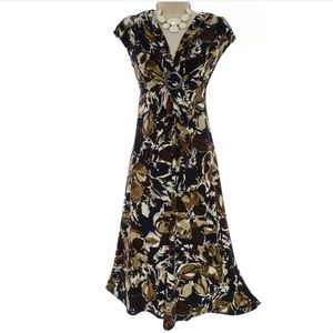 14 Large XL▪️SEXY GORGEOUS ABSTRACT FLORAL DRESS